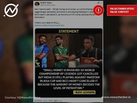Fact Check: Ashwin Calls Out BCCI Over India Vs Pak Clash At Asia Cup ...