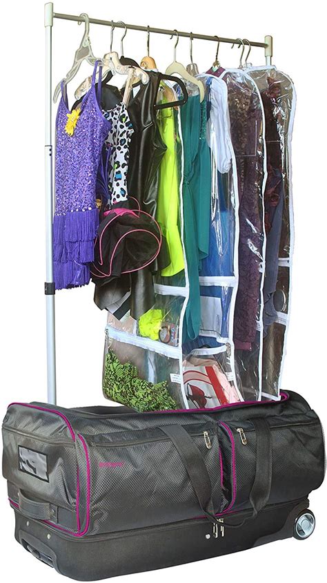 Buy EcoGear 28" Dance Garment Rack Duffel,Costume Rack Duffel, Rolling ...