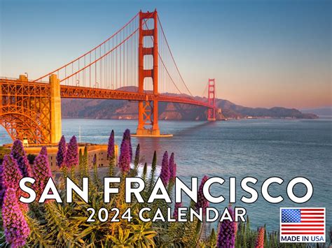 Snapklik.com : San Francisco Calendar 2024 Monthly Wall Calender 12 Month