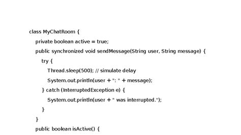 Class MyChatRoom - OOP Program Overview and Implementation - Studocu