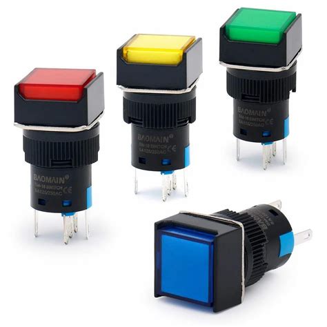 Industrial Switches - LED Indicator Push Button Switch Trader ...
