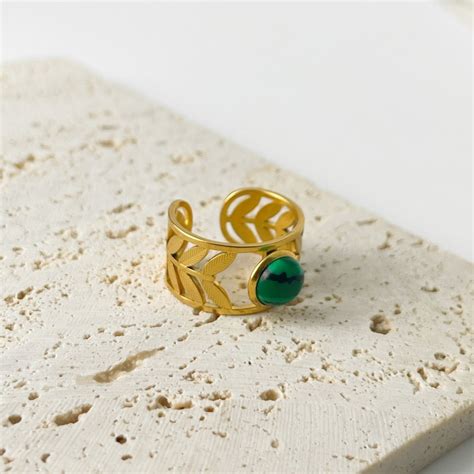 Buy Malachite Ring Online In India - Etsy India
