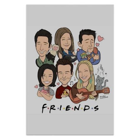 Friends TV series Poster | Room, Hotel, Cafe, Wall Decor Poster ...