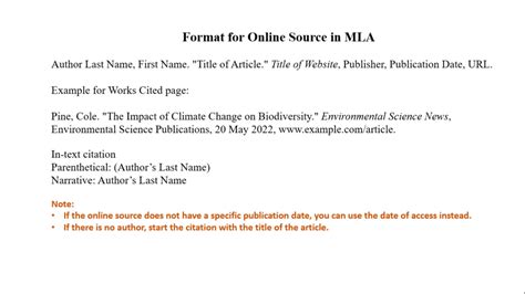 Image result for MLA Format Citation Example