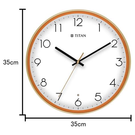 Buy Online Titan Classic LED Backlit Clock with Silent Sweep Technology ...