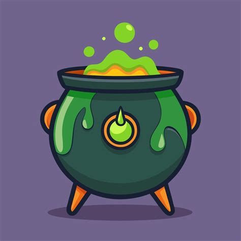 A pot with a flame on it and a green flame on the top | Premium AI ...
