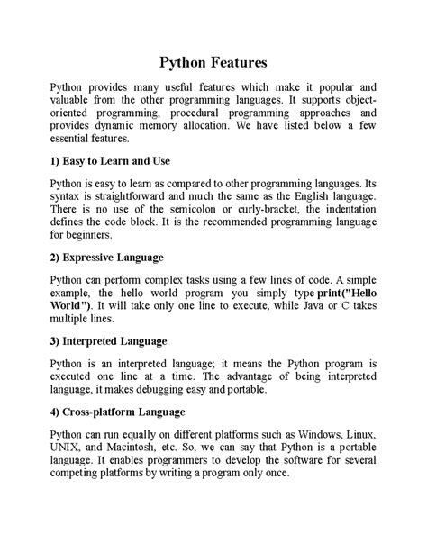 Image result for Python Features