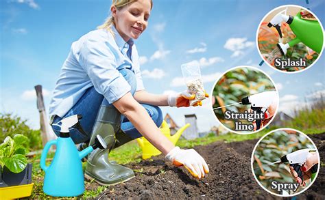 GLIVE (LABEL) 2 in 1 Garden Water Can Sprayer Nursery Garden Pump ...