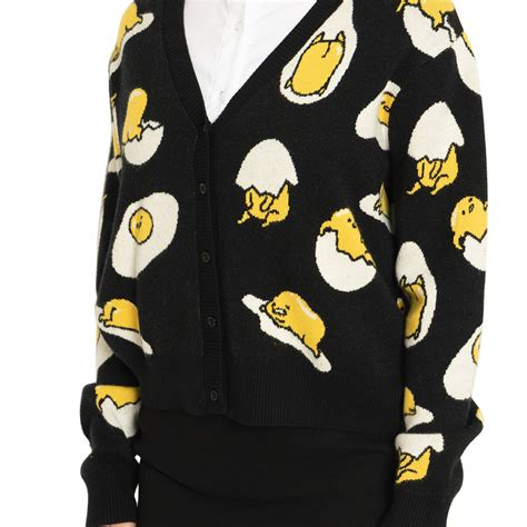 Gudetama Black Cropped Cardigan - Limited – BlackMilk Clothing