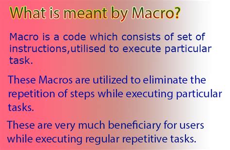 Recording Macros - Examples