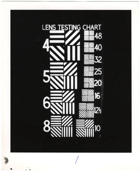 Image result for Lens Resolution Test Chart