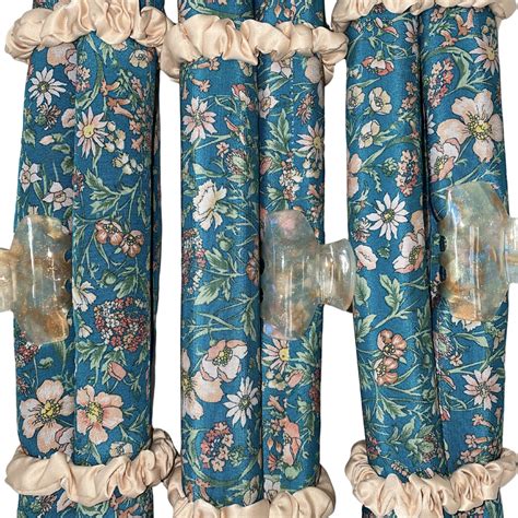 Silk-band in Blue Liberty Flower – Bénésoie