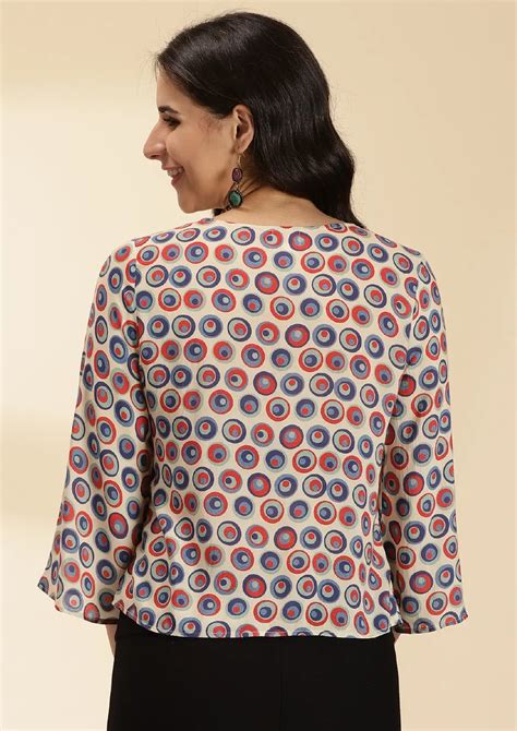 Buy Printed Flared Sleeve Top Online | IshqMe – IshqME