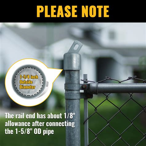 Rail Chain Link Fence Post Residential Chain Link Fence Installations