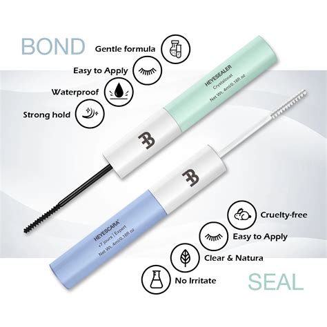 Diy False Eyelash Extension Glue Bond Clear Seal Coating Strong Gentle ...