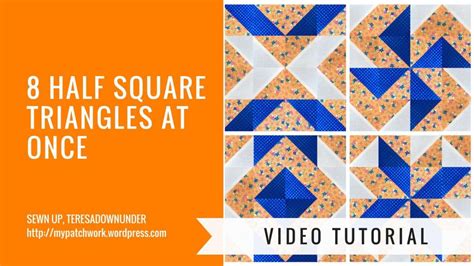 Image result for 8 at a Time Half Square Triangles Tutorial