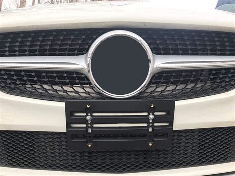 Front Bumper License Plate Tag Holder Mounting Relocator Adapter Kit ...