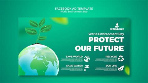 Gradient world environmental day template | Free PSD