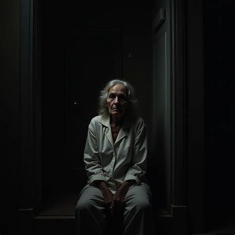 Creepy Old Woman in Shadows | Stable Diffusion Online