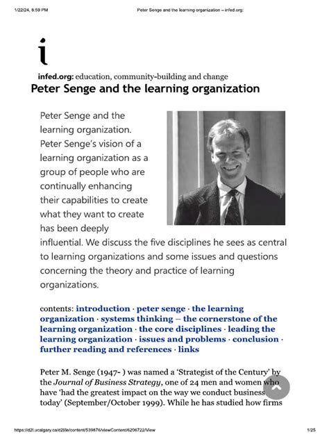 Image result for Senge Learning Organization