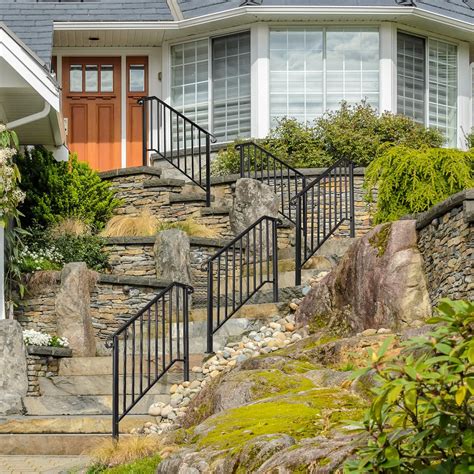 EPOFIT 4 Step Handrails for Outdoor Steps, Fit 3 or 4 Steps India | Ubuy