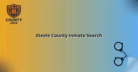 Steele County Inmate Search