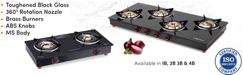 Buy Surya Flame Smart Gas Stove, 1 Burner Glass Top, India's First ISI ...