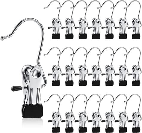 Coku Stainless Steel Laundry Hooks Hanger Clips Multipurpose Hanging ...