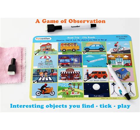 Buy Funvention Write & Wipe Activity - Road Trip Science Kits for Kids ...
