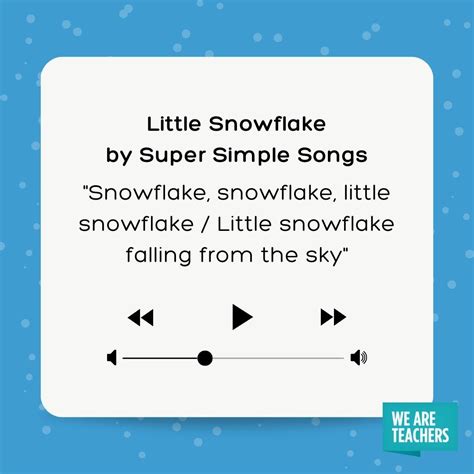 Snowflake Song Kids Suzy Snowflake Song And Lyrics By Nursery Rhymes
