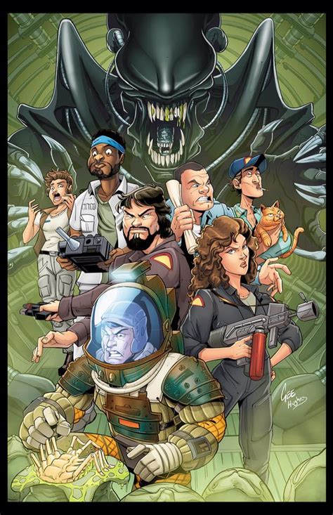 Image result for Alien vs Predator Cartoon