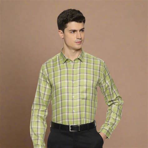 Buy Olive Green Formal Shirts for Men | Formal Club