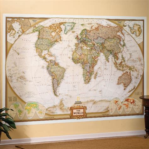 Image result for World Map Wall Mural