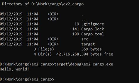 Cargo Rust CMD Install 的图像结果