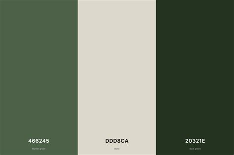 Forest Green and Soft Cream Color Palette | Green color pallete, Green ...