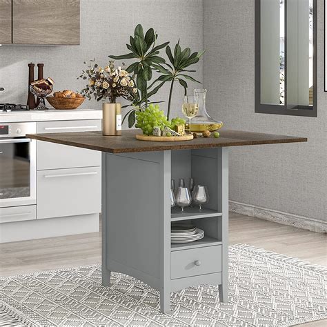 Compact Kitchen with Counter Table: Maximize Space and Style