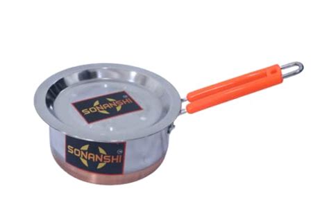 Buy Sonanshi Stainless Steel Sauce Pan/Milk Pan/Tea Pan with LID (2 ...