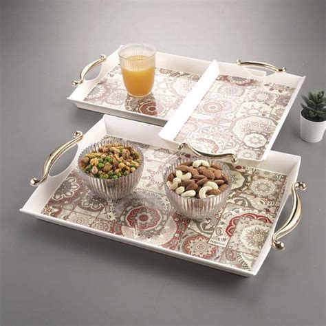 NAYASA Regency Royal Design Plastic Big,Medium And Small Size Serving ...