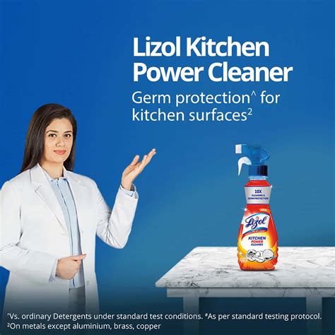 Buy LIZOL KITCHEN POWER CLEANER LIQUID SPRAY 450 ML Online & Get Upto ...