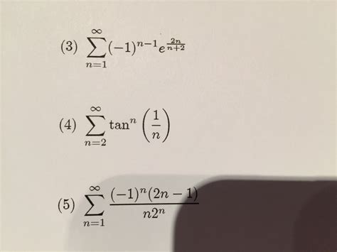 Solved Does the series diverge or converge? sigma^infinity_ | Chegg.com