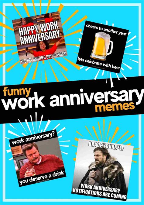 Happy Work Anniversary Memes - 50+ Images For Celebrating
