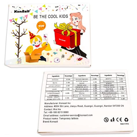 Buy Temporary Tattoo for Adults Kids Women Men (18 Sheets), Konsait ...