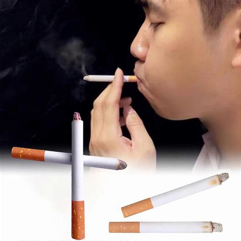 2pcs Fake Smoke Toy Props Realistic Looking Fake Stage Puff Cigarettes for Prank Halloween ... - are there safe fake cigarettes