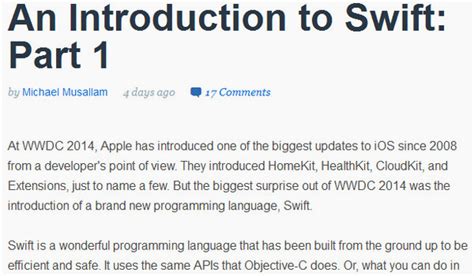 Image result for Swift Programming Language Tutorial Part 1