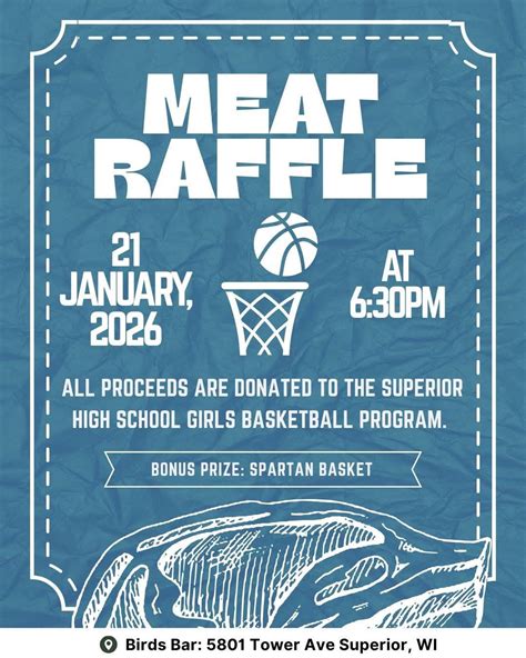 Raffle - SHS Girls Basketball , Birds Bar, Superior, 21 January 2026 ...