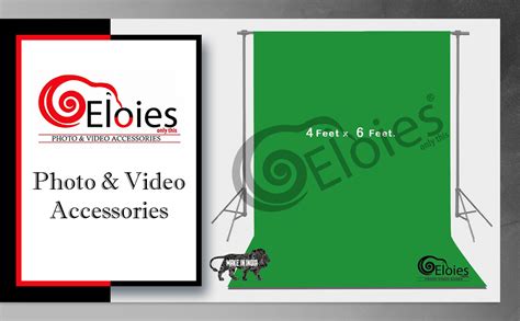 Eloies® Green Screen Backdrop V-2 (Heavy Duty Thick Lekra Polyester ...
