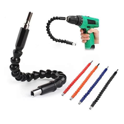 [Type 2] Flexible Drill Bit Extension Shaft with Screwdriver Bits & So