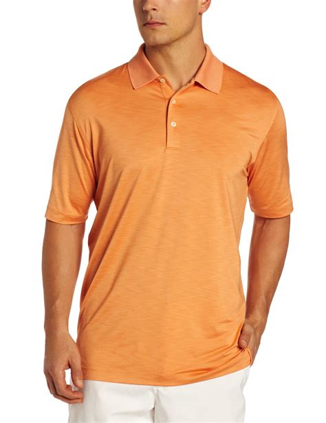 Greg Norman Mens Coastal Heathered Golf Polo Shirts