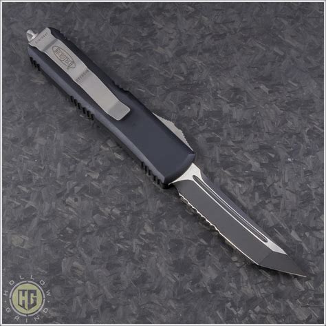 Microtech Knives UTX-85 T/E Automatic OTF D/A Knife (3in Black Part ...
