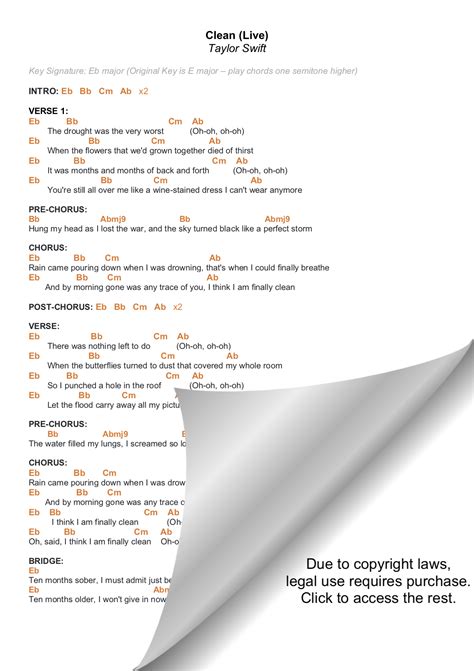 Clean Taylor Swift Songs